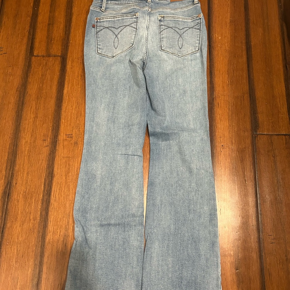 Judy Blue Light Blue Flare Jeans - Picture 2 of 2